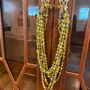 Silpada N1814  green pyrite and mop necklace